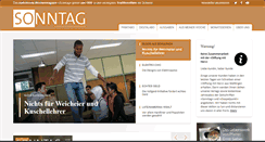 Desktop Screenshot of dersonntag.ch