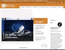 Tablet Screenshot of dersonntag.ch